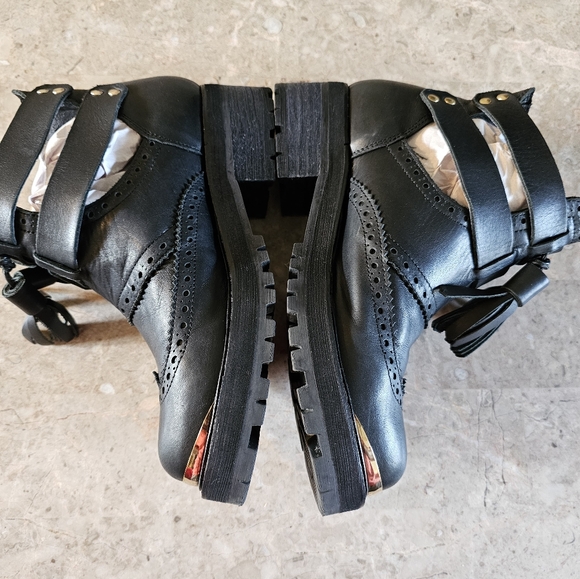 Tomy Bianco women's Leather biker Boots **made in Spain** women's size 7 Euro 36 - Picture 8 of 13